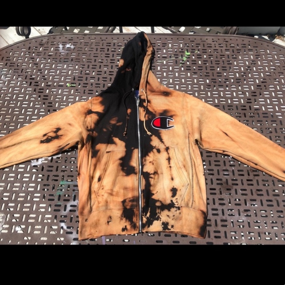 Bleached champion zip up